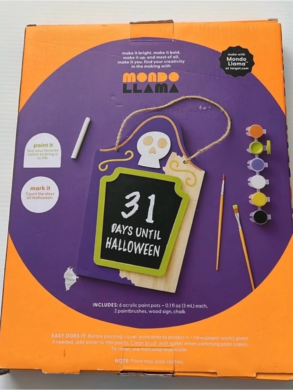 Create Your Own Halloween Countdown Sign Kit NWT